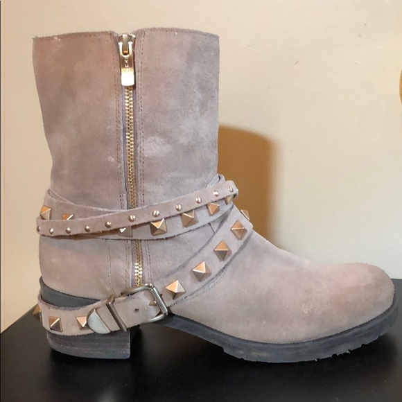 BCBGeneration Shoes - BCBGeneration Suede Studded Ankle Boots